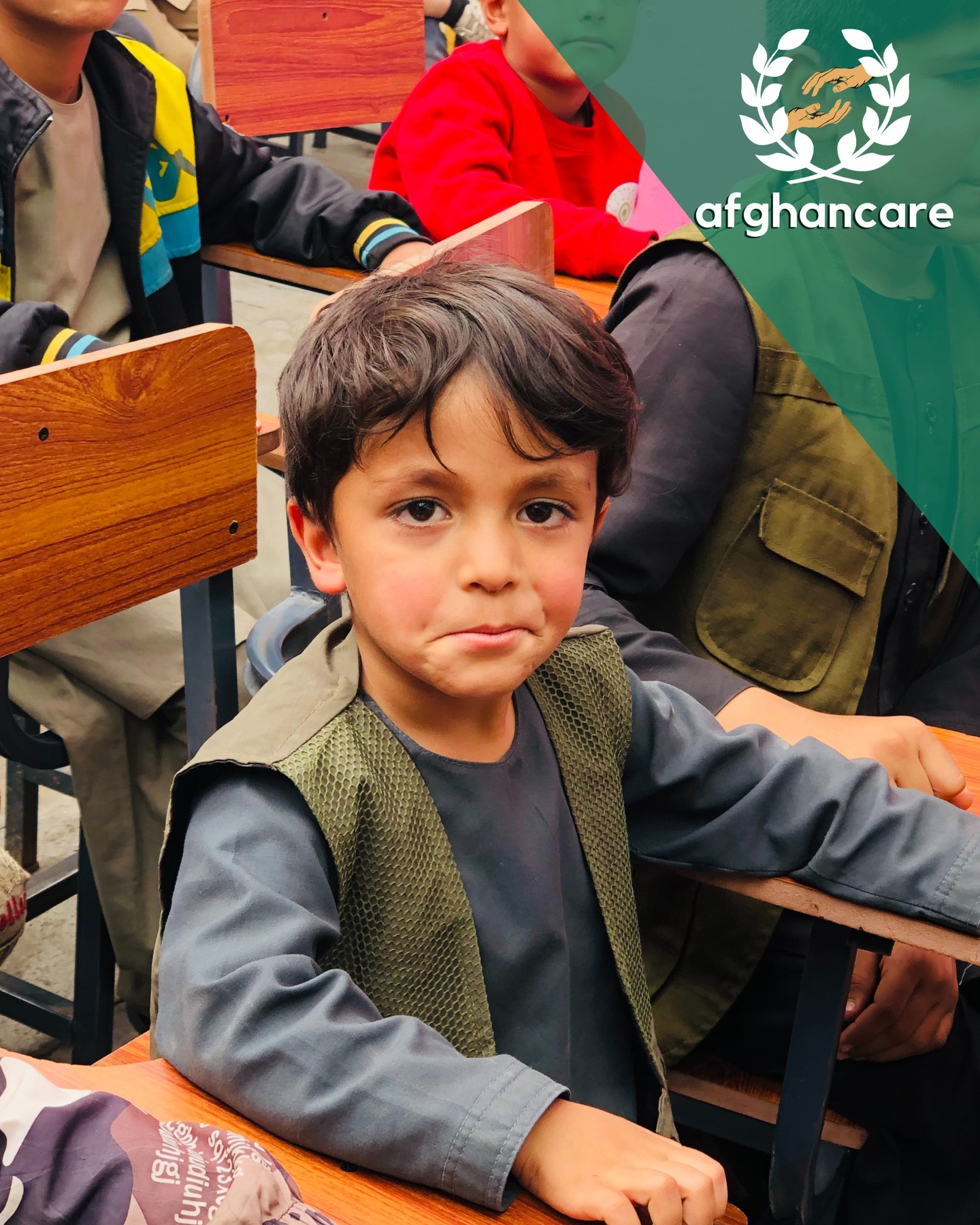 Children from Sardar Jan Khan School attending classes thanks to sponsorship program